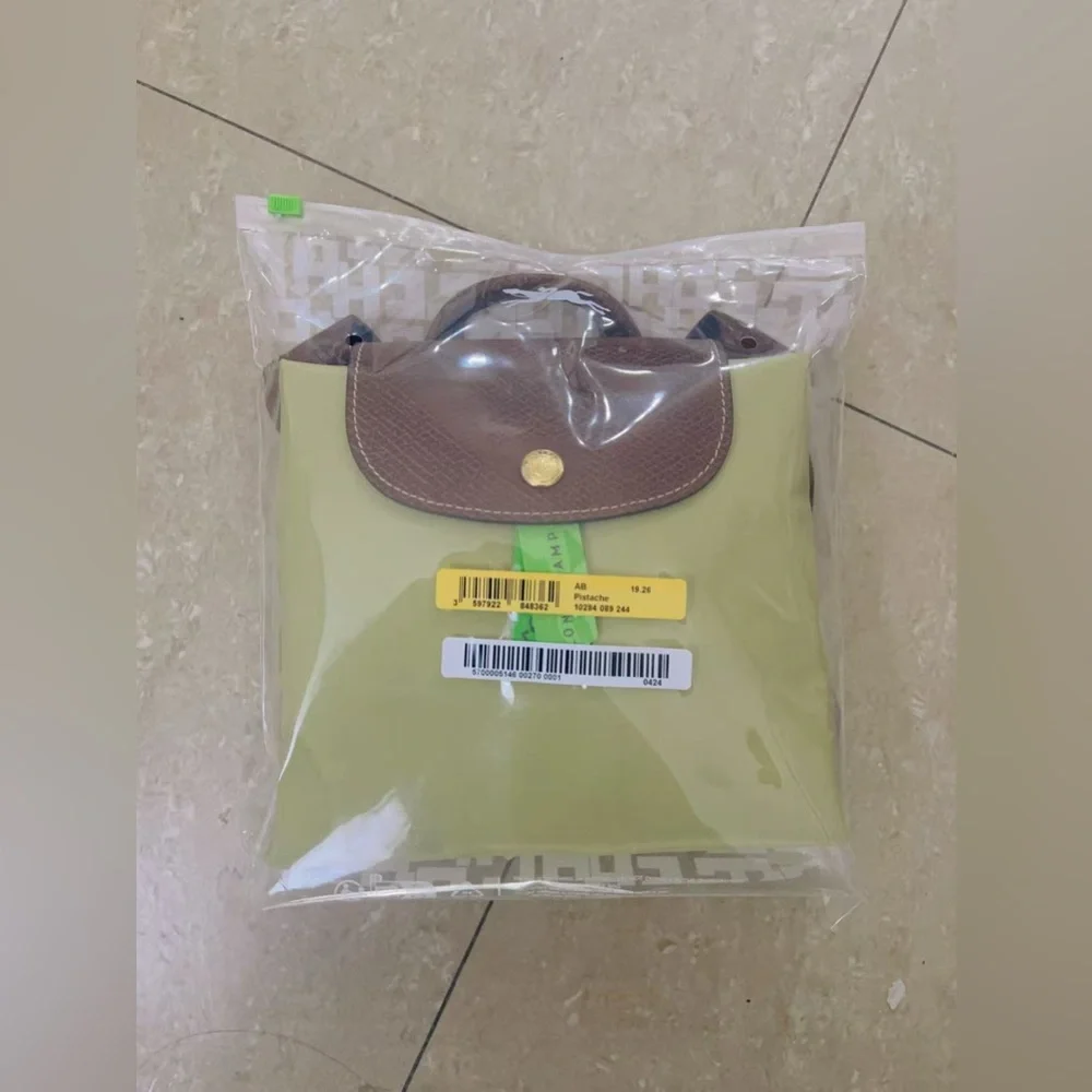 Longchamp Le Pliage Original Medium‎ Canvas Backpack color Pistachio